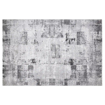 Torino Washed Linear Layered Abstract Neutral Area Rug Vintage-Style Relaxed Carpet Modern Washed Distressed Style