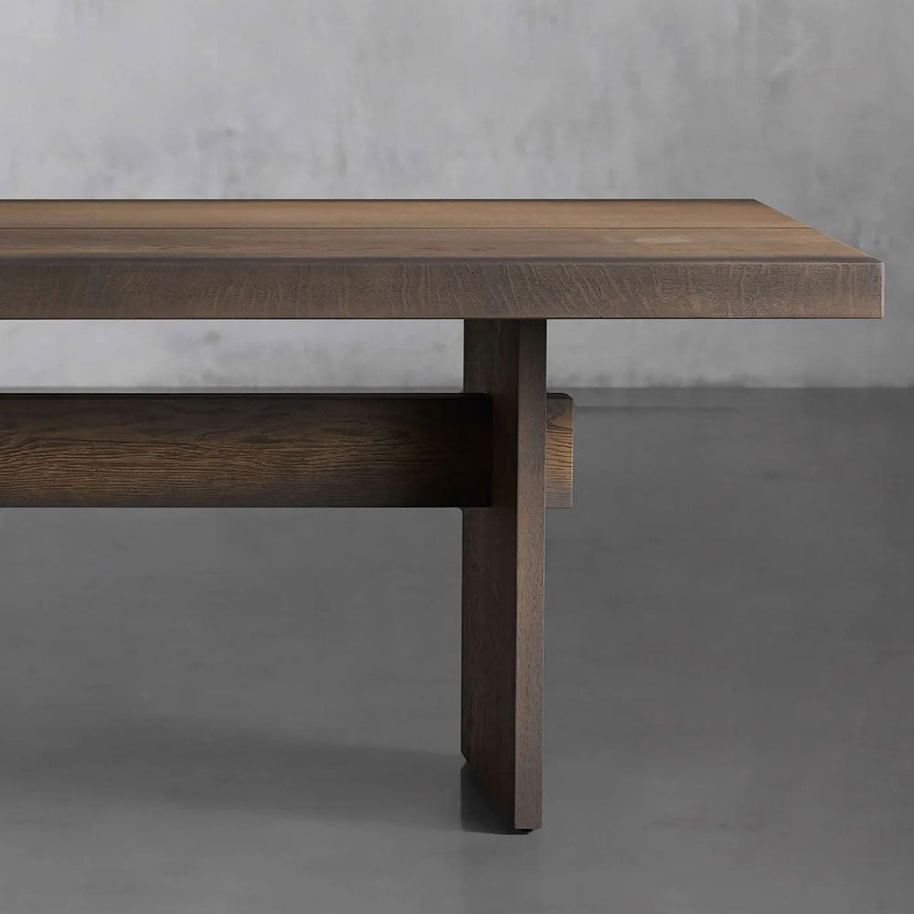 Mihaela Romanian Oak  Dining Table in Chestnut