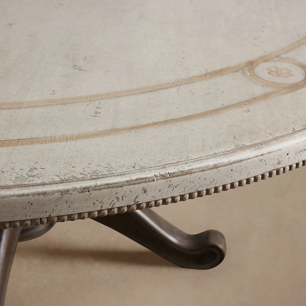 Girardi Geo Link Bell'Arte Hand-Painted Round Dining Table