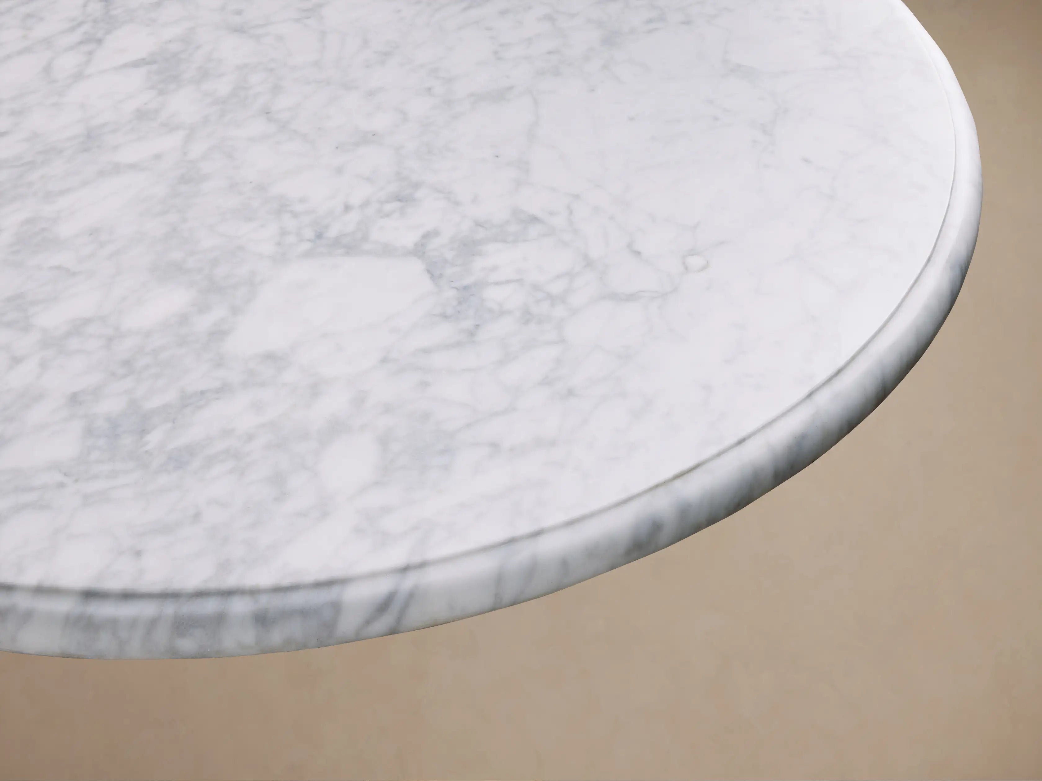 Clemence Bistro Table with Stone Top and Antique Brass Tulip Base