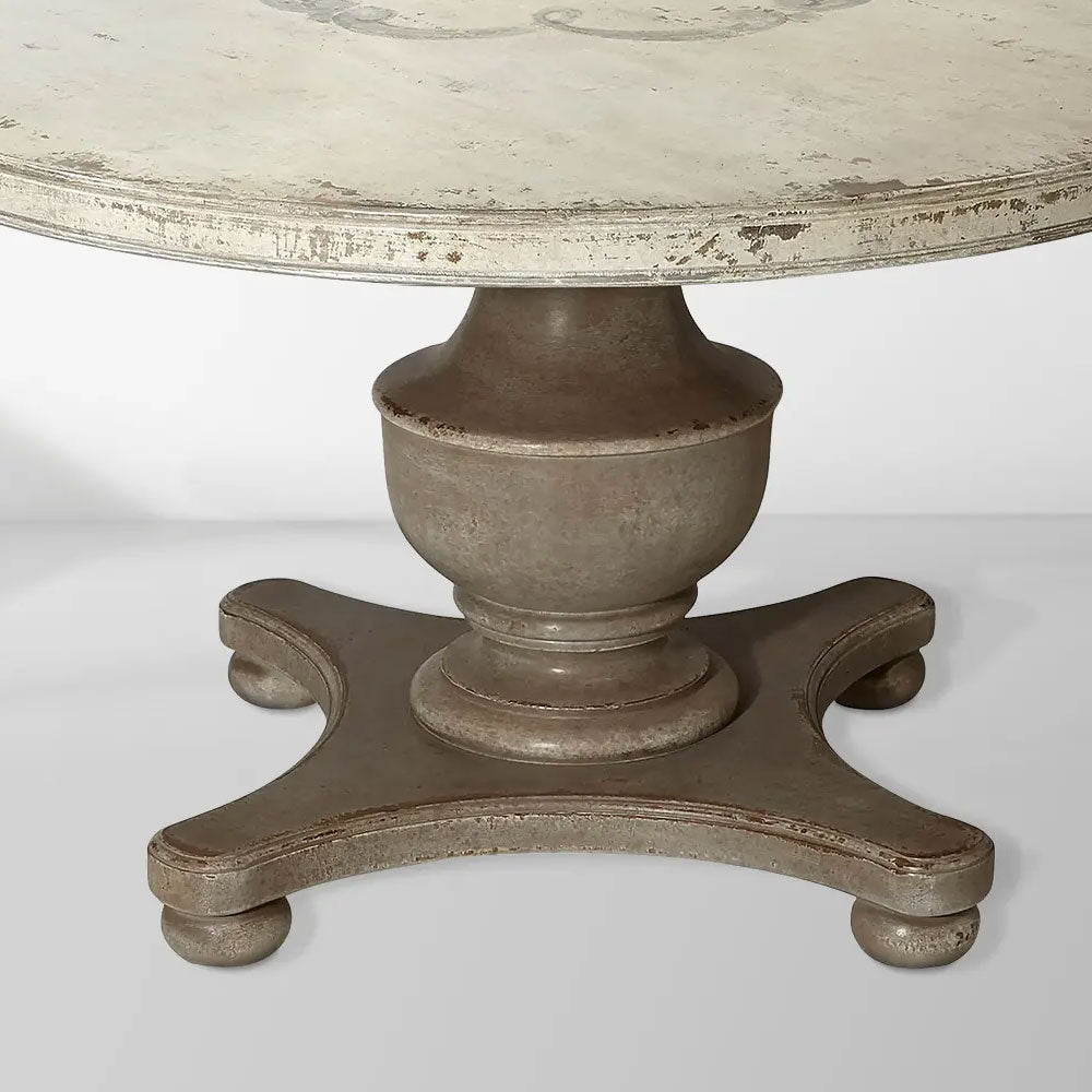Biancca Round Dining Table Hand-painted floral in Italy