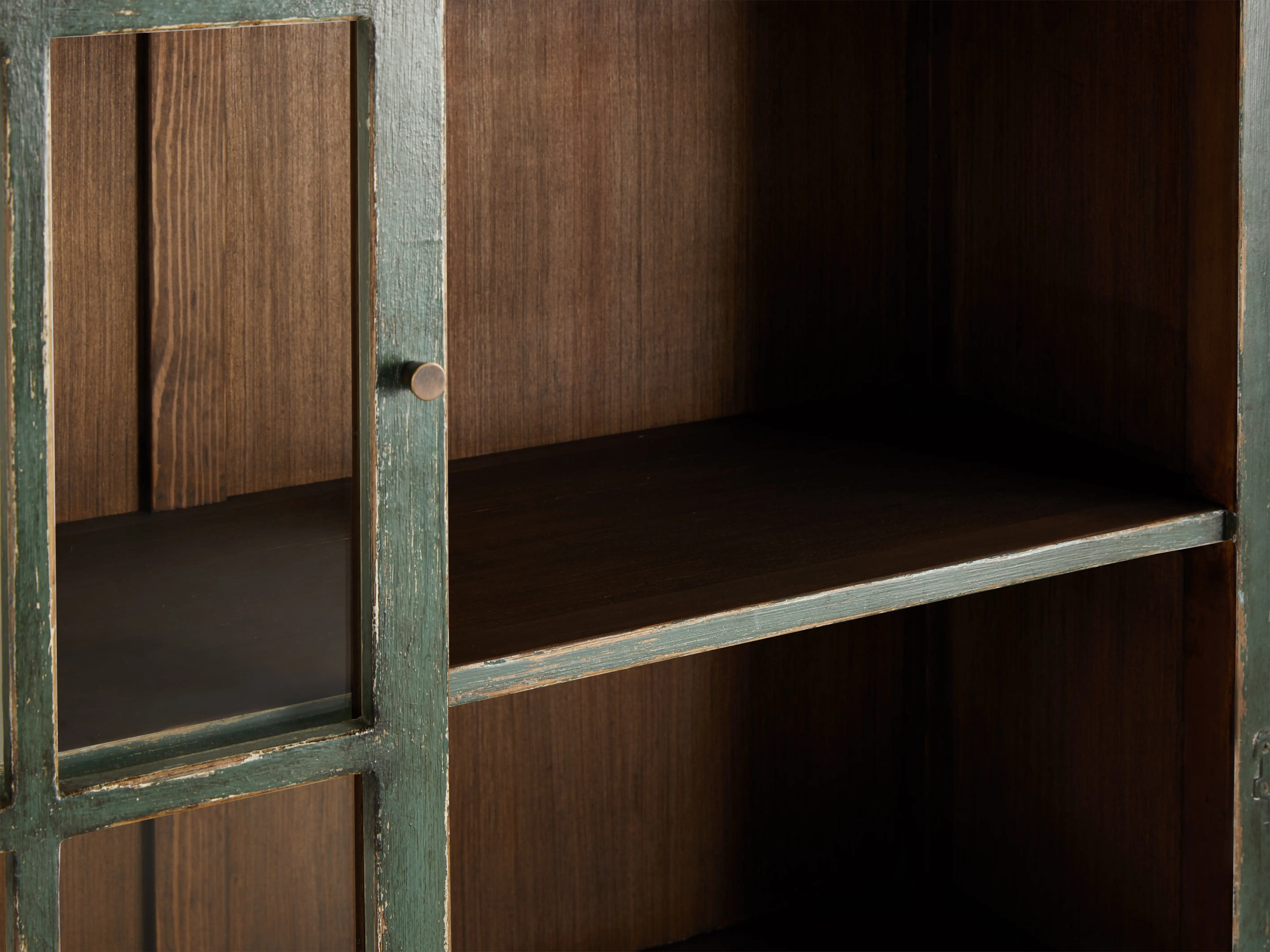 Merritt Solid Pine Tall Display Cabinet with Living Rooms Dining Areas Entryways