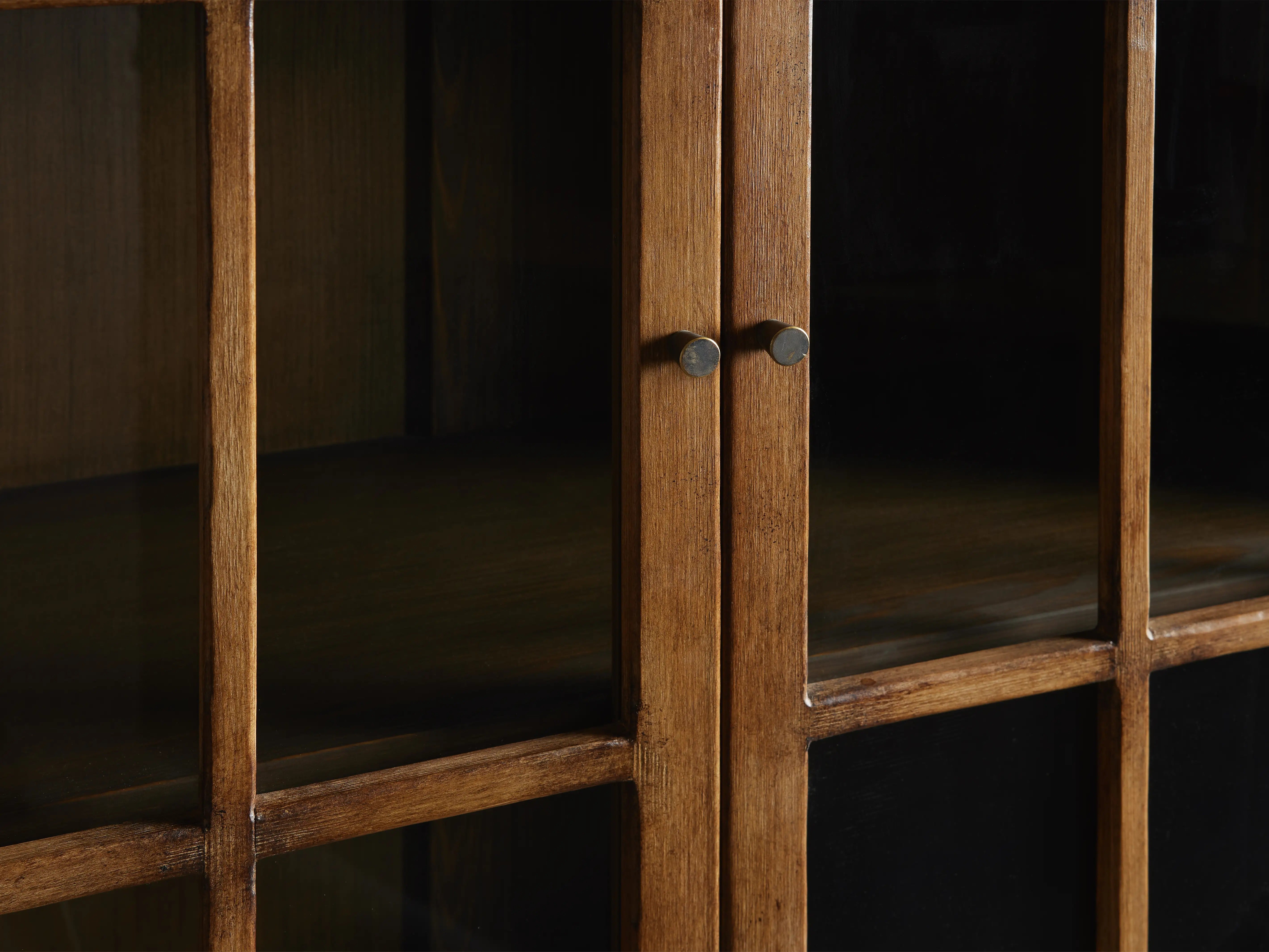 Merritt Solid Pine Tall Display Cabinet with Living Rooms Dining Areas Entryways