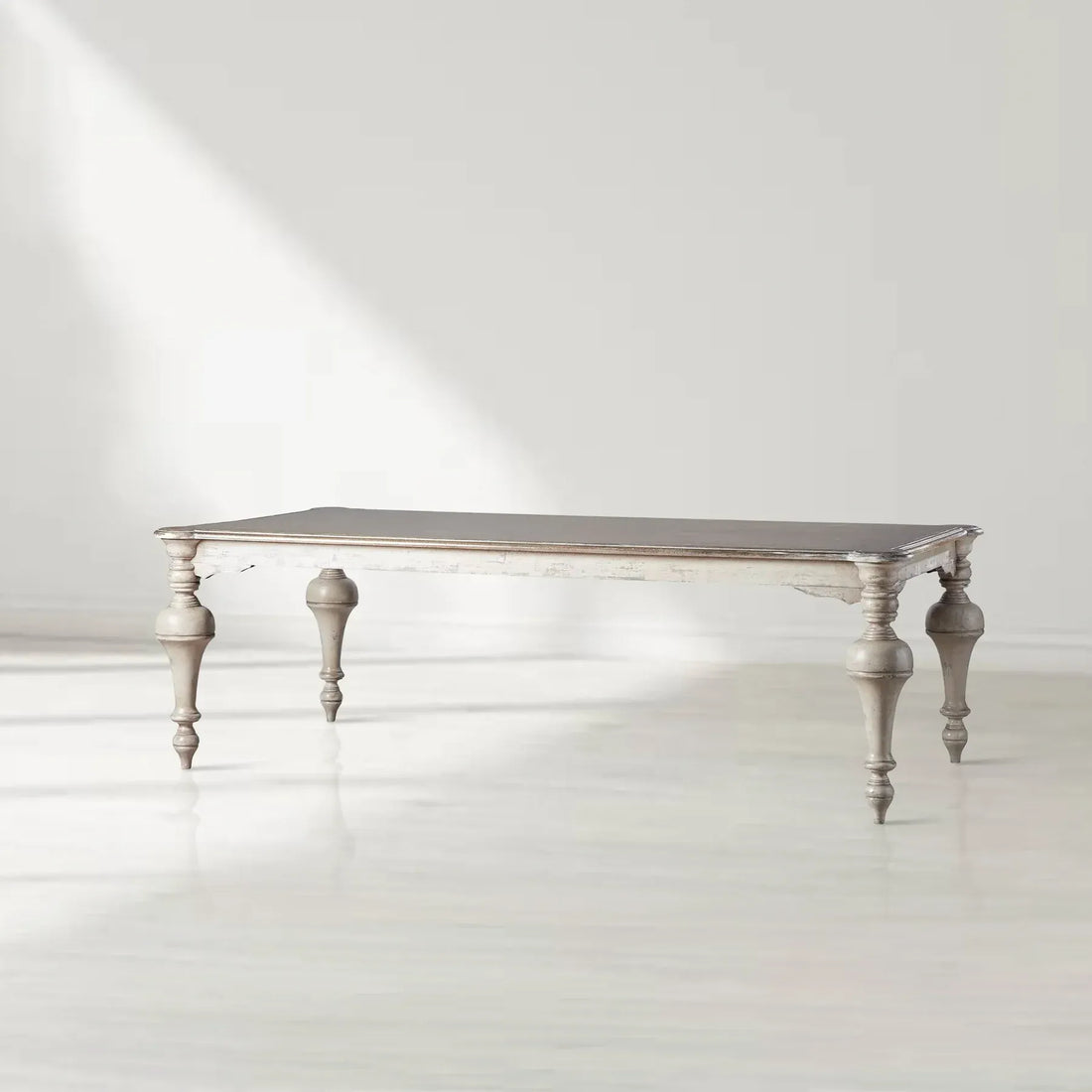 Alessia Bell'Arte Antique Solid Poplar Wood Dining Table