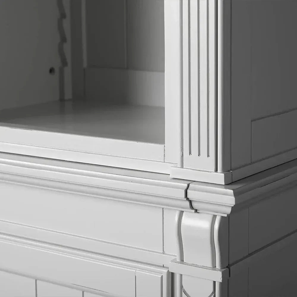 Athens Narrow Bookcase Single Row Display Cabinet