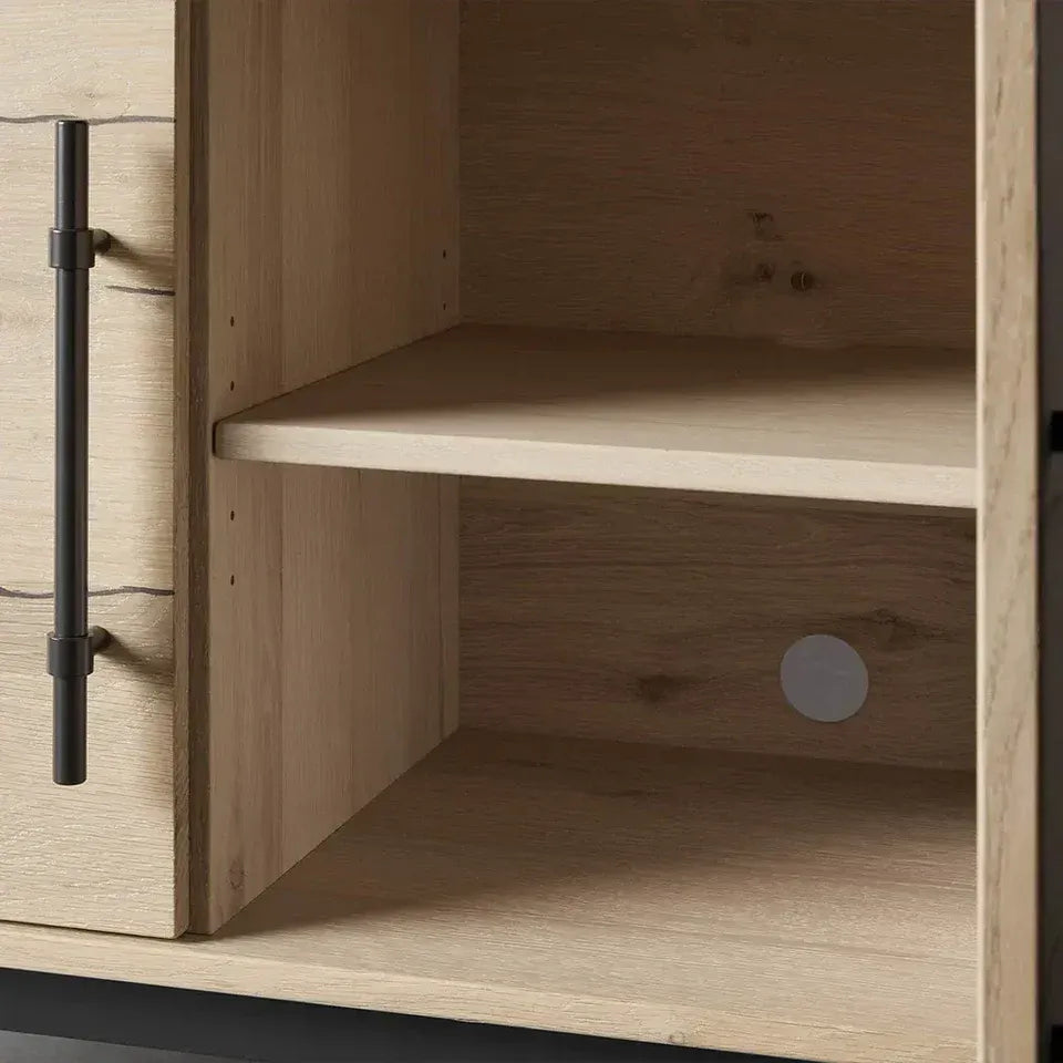 Sullivan Oak Wood Hall Chest Modern Rural Sideboards Entrance Cabinets
