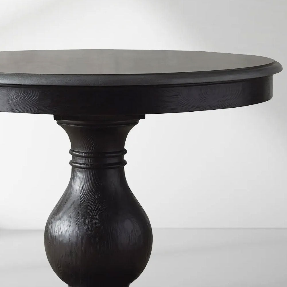 Luca Natural Stone Top Dining Table With Pine Base