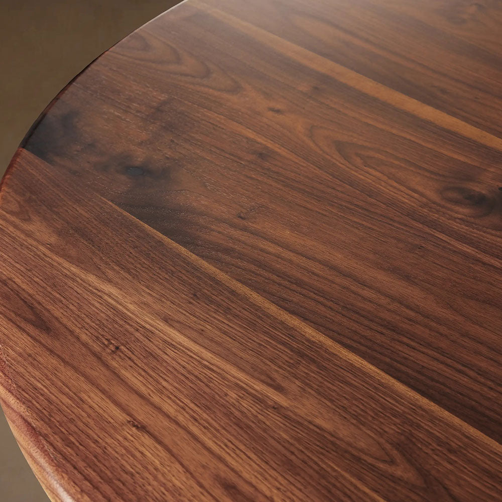 Jacob Round Dining Table with Wade Solid Cast Iron Base