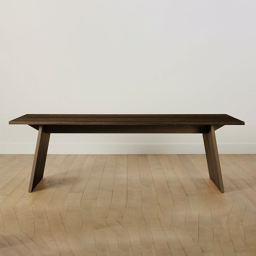 Carlisy Wood Rectangle Dining Table with Ash Wood Planks Top