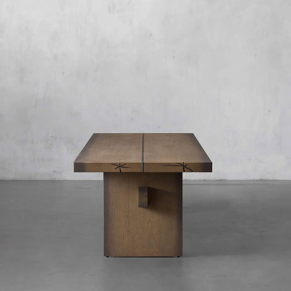 Mihaela Romanian Oak  Dining Table in Chestnut