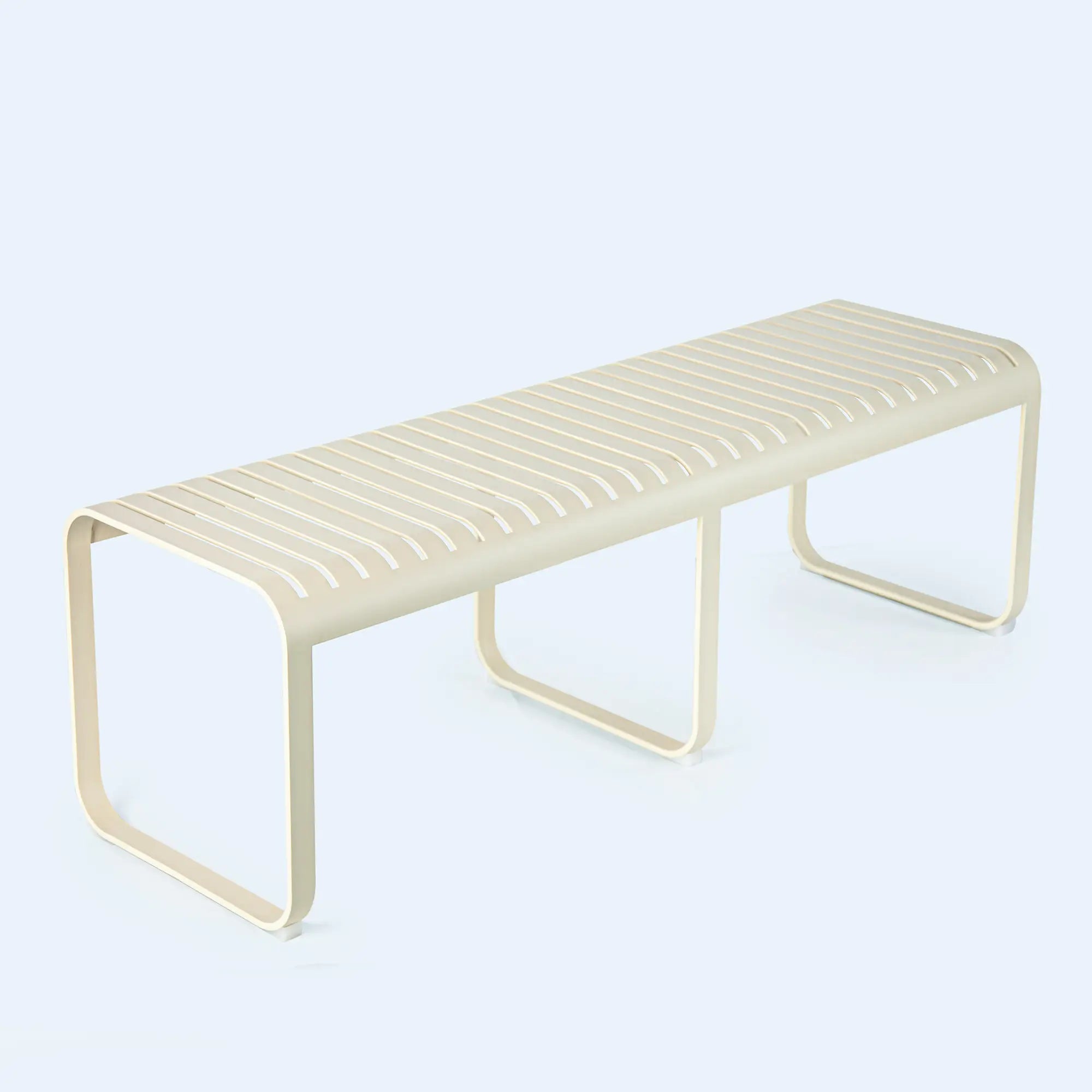 Sunroom Aluminum Outdoor Pavilion Lounge Set in Cream Sand