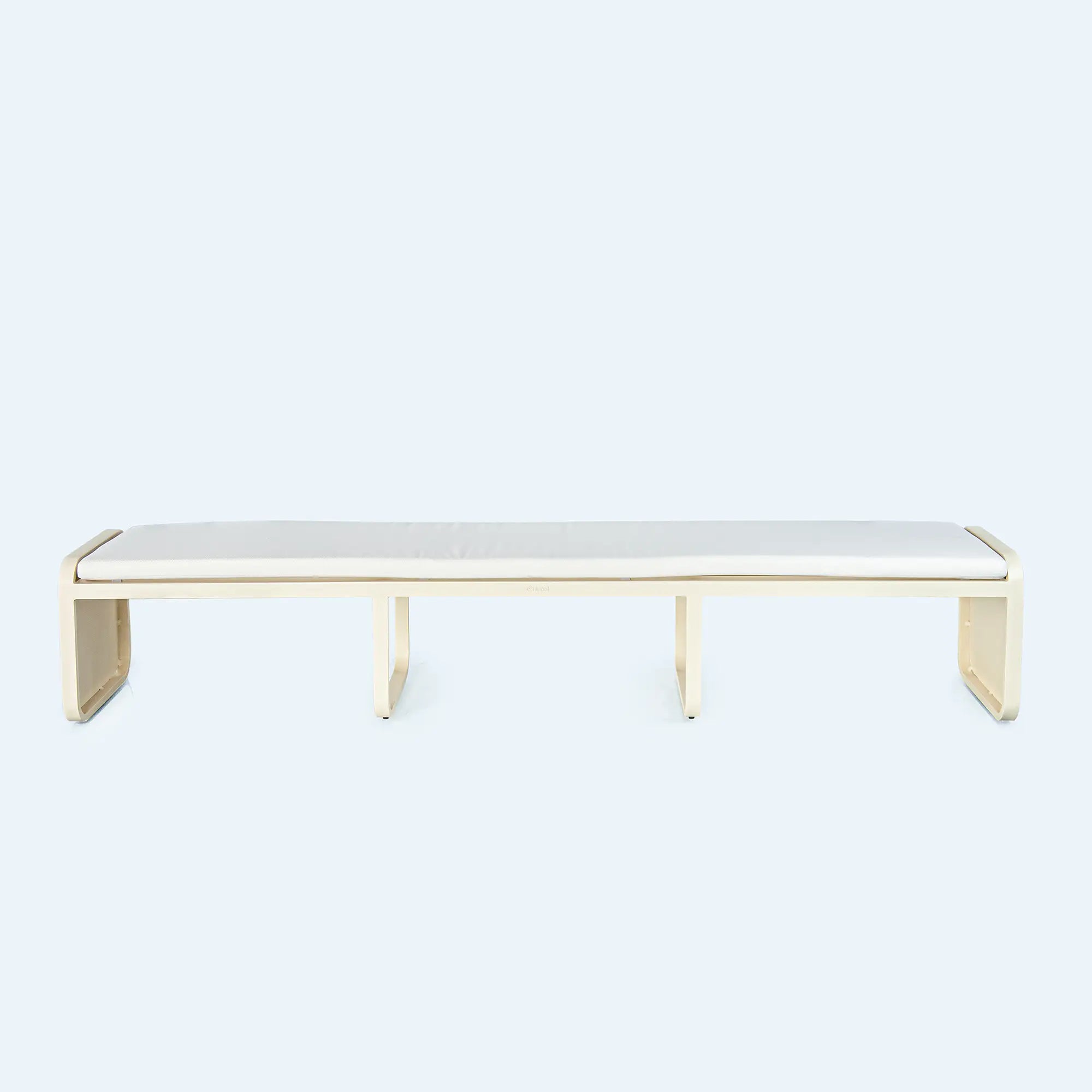 Sunroom Aluminum Outdoor Pavilion Lounge Set in Cream Sand